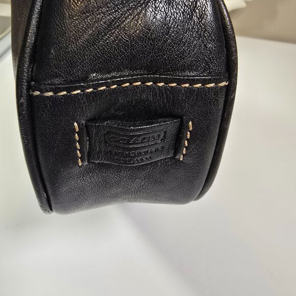 Vintage Coach Buckle Hobo Black Leather Bag - Picture 9 of 11